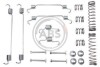 Монтажний набір гальмівних колодок A.B.S. 0835Q (фото 1)