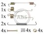 Монтажний набір гальмівних колодок A.B.S. 0804Q (фото 1)