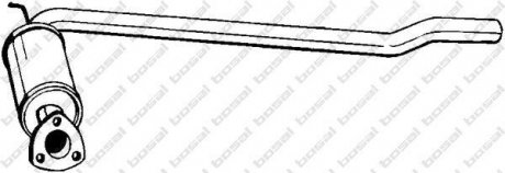 Глушник системи випуску (середній) BOSAL 233113 (фото 1)