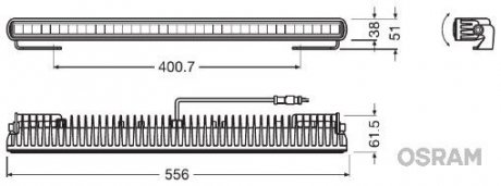 LAMPA LEDRIVING LIGHTBAR SX500-SP OSRAM LEDDL107SP (фото 1)