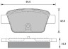 Колодки тормозные дисковые, к-кт. STARLINE BDS836P (фото 1)