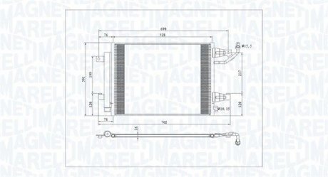 Skraplacz MITSUBISHI COLT 1.5 DiD MAGNETI MARELLI 350203792000