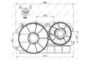 Вентилятор, охлаждение двигателя NRF 47000 (фото 2)