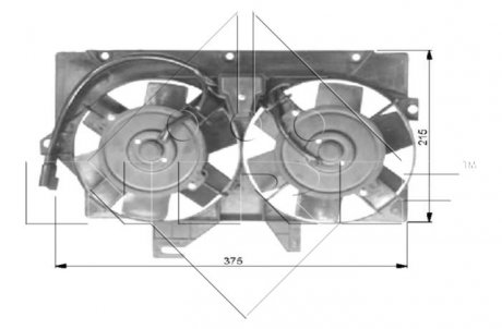 Вентилятор, охлаждение двигателя NRF 47036 (фото 1)