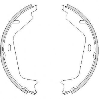 Гальмівні колодки ручного гальма REMSA 472600