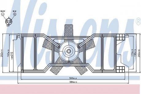 Вентилятор, охлаждение двигателя NISSENS 85630 (фото 1)