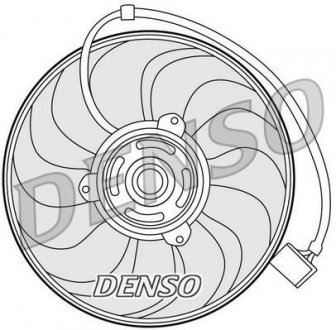 Вентилятор, охлаждение двигателя DENSO DER27001 (фото 1)