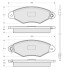 Колодки тормозные дисковые, к-т. STARLINE BDS085 (фото 1)