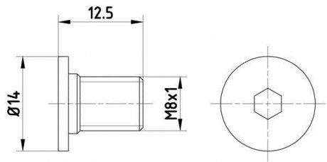 Болт, диск тормозного механизма TEXTAR TPM0002 (фото 1)