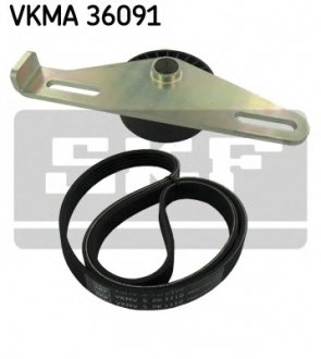 Поликлиновой ременный комплект SKF VKMA36091 (фото 1)