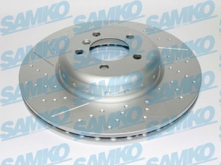 Диск гальмівний bimetalic BMW SAMKO B2103VBR (фото 1)