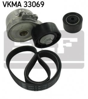 Поликлиновой ременный комплект SKF VKMA33069