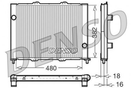 Радіатор, охолодження двигуна DENSO DRM23099 (фото 1)
