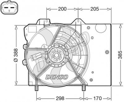 Elektrowentylator DS3 09-... DENSO DER21024