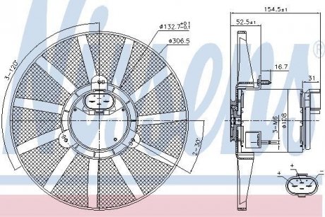 Elektrowentylator POLO 94-.. NISSENS 85720 (фото 1)