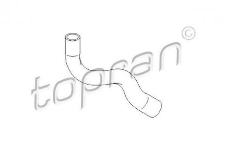 Патрубок системи охолодження TOPRAN / HANS PRIES 700498 (фото 1)