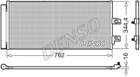 Радіатор кондиціонера DENSO DCN33016 (фото 1)