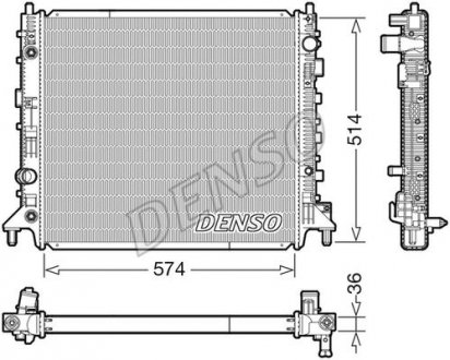 CH£ODNICA SILNIKA CHEVROLET DENSO DRM99013 (фото 1)