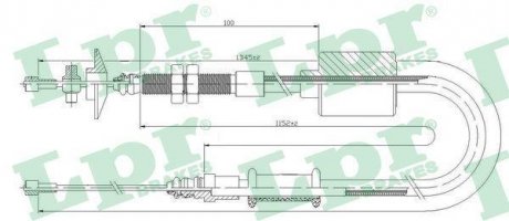 LINKA SPRZ. RENAULT 25 89- LPR C0483C (фото 1)