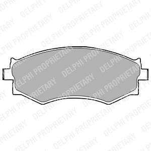Гальмівні колодки, дискові Delphi LP1228