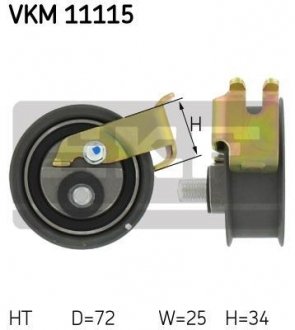 Натяжний ролик, ремінь ГРМ SKF VKM11115 (фото 1)