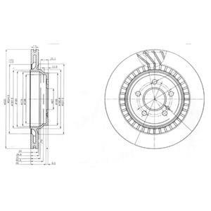 Гальмівні(тормозні) диски Delphi BG4144