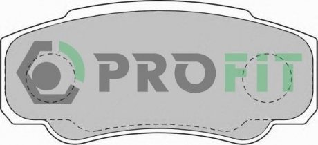 Колодки гальмівні дискові PROFIT 50001480 (фото 1)