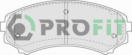 Колодки гальмівні дискові PROFIT 50001603