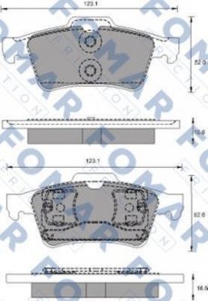 Гальмівні колодки (набір) FOMAR FO686781