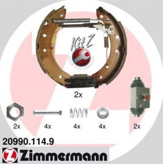 Гальмівні колодки (набір) ZIMMERMANN 209901149