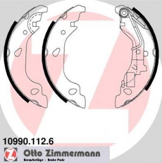 Гальмівні колодки (набір) ZIMMERMANN 109901126