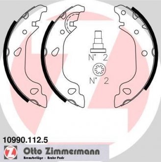 Гальмівні колодки (набір) ZIMMERMANN 109901125