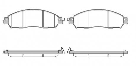 Гальмівні колодки (набір) REMSA 161204 (фото 1)
