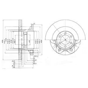 Гальмівні(тормозні) диски Delphi BG9722