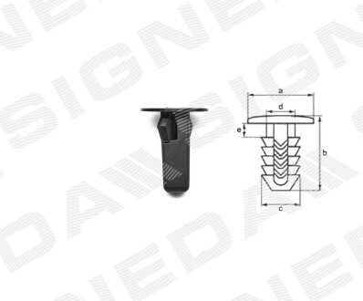 ПЛАСТМАСОВІ КРІПЛЕННЯ | PLASTIC CLIPS Signeda T72710