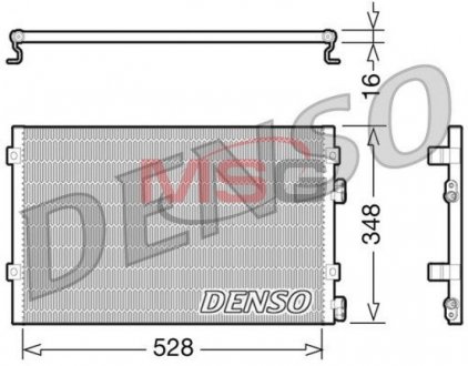 Радіатор кондиціонера DENSO DCN06004 (фото 1)