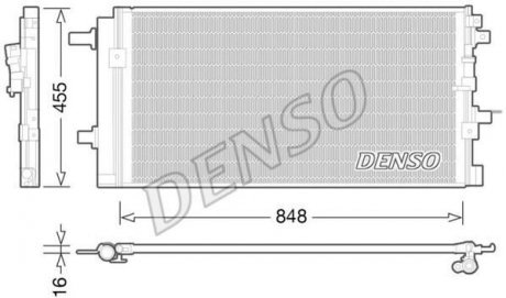 Радіатор кондиціонера DENSO DCN02023 (фото 1)