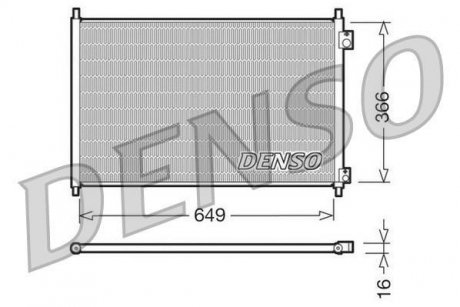 Радіатор кондиціонера DENSO DCN40006 (фото 1)