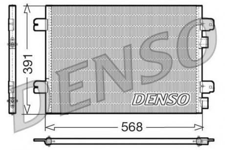 Радіатор кондиціонера DENSO DCN23011 (фото 1)