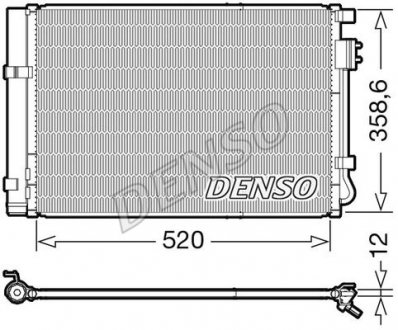 Радіатор кондиціонера DENSO DCN41011 (фото 1)