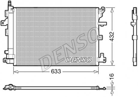Радіатор кондиціонера DENSO DCN33012 (фото 1)