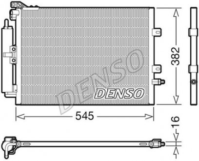 Радіатор кондиціонера DENSO DCN23040 (фото 1)