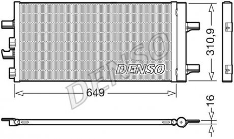 Конденсер кондиционера DENSO DCN05104 (фото 1)