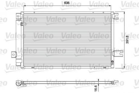 Радіатор кондиціонера Valeo 814414