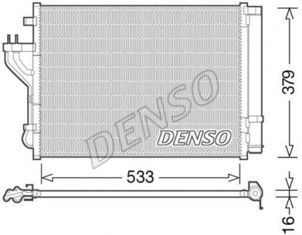 Радіатор кондиціонера DENSO DCN41004 (фото 1)