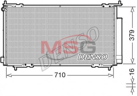 Радіатор кондиціонера DENSO DCN40015