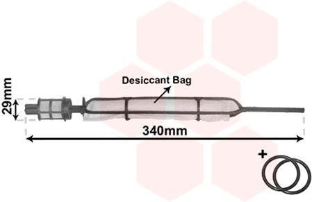 Осушувач кондиціонера VAN WEZEL 3700D378