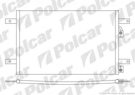 Радіатор кондиціонера Polcar 9550K8C2