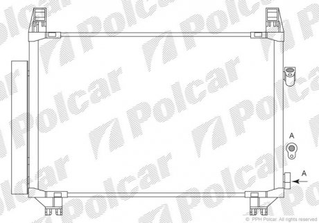 Радіатор кондиціонера Polcar 8105K8C3 (фото 1)