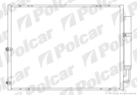 Радіатор кондиціонера Polcar 8061K8C1 (фото 1)